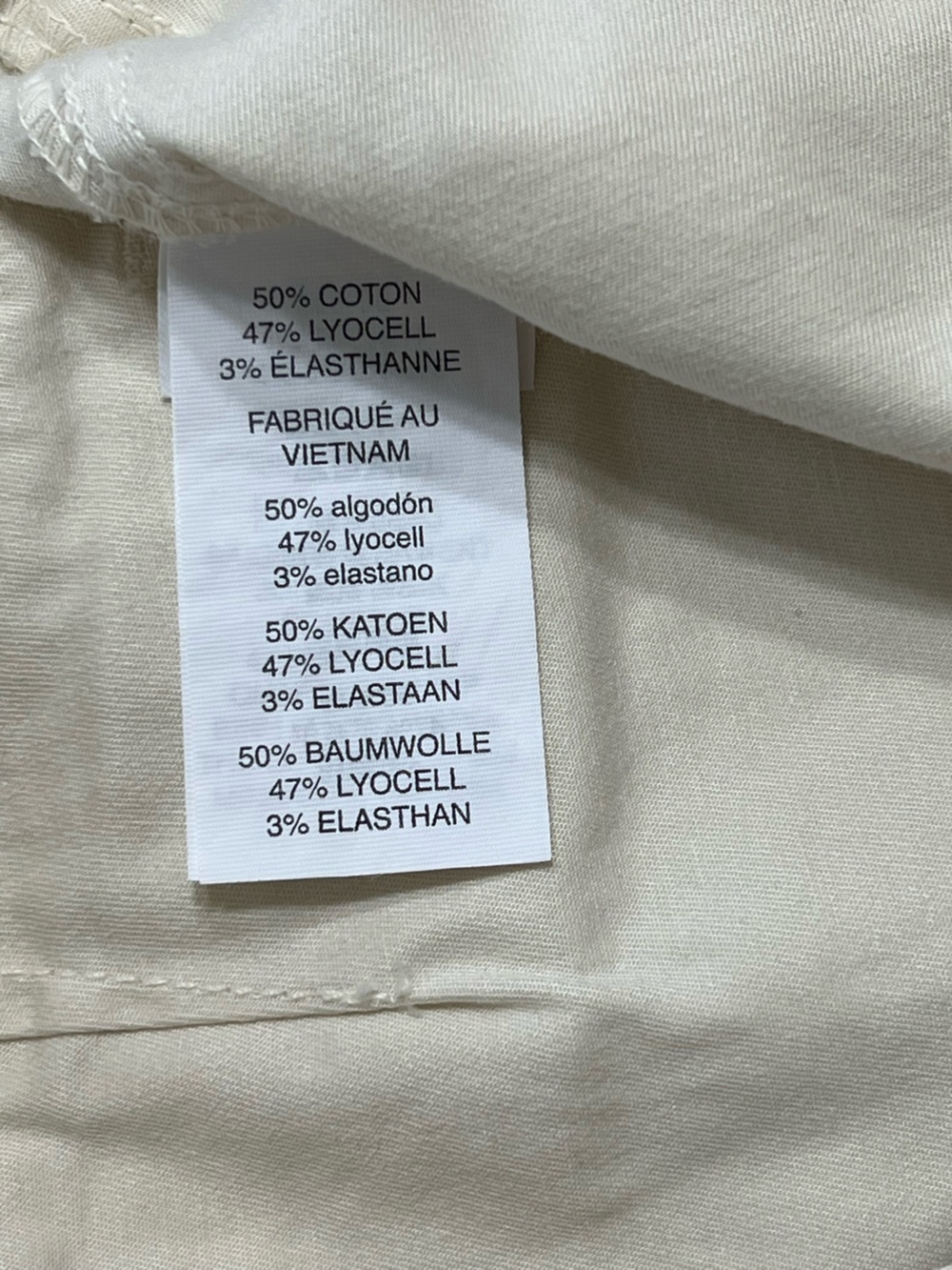 Vuori NWOT Anza Twill Structured Barrel Leg Pant VW4310 Natural Women’s Size Med - Picture 9 of 15
